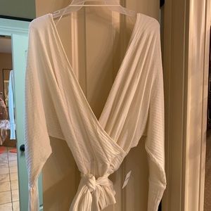 Free People shirt with wrap